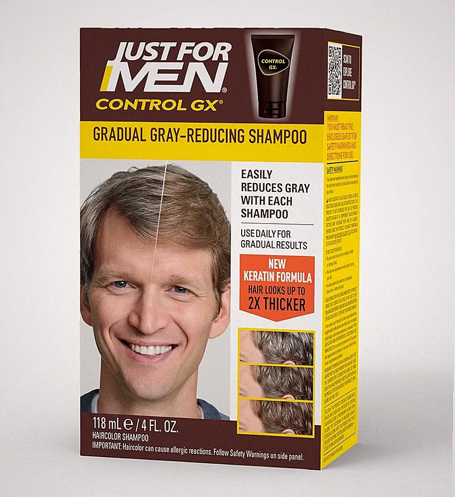 Just for Men Control GX Grey Reducing Shampoo Lighter 4 Fl Oz (Pack of 1)